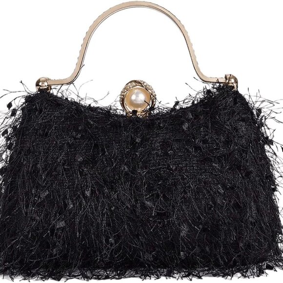 Women's Evening Handbag Clutch Purse Shoulder Bag for Weddings and Parties - Picture 1 of 7